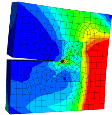 A computer model of the surface area of an object.
