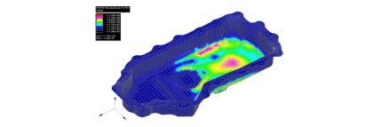 A 3 d image of the bottom part of a car.