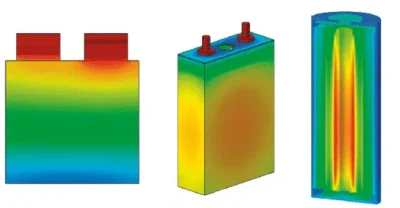 A picture of some batteries in different colors.