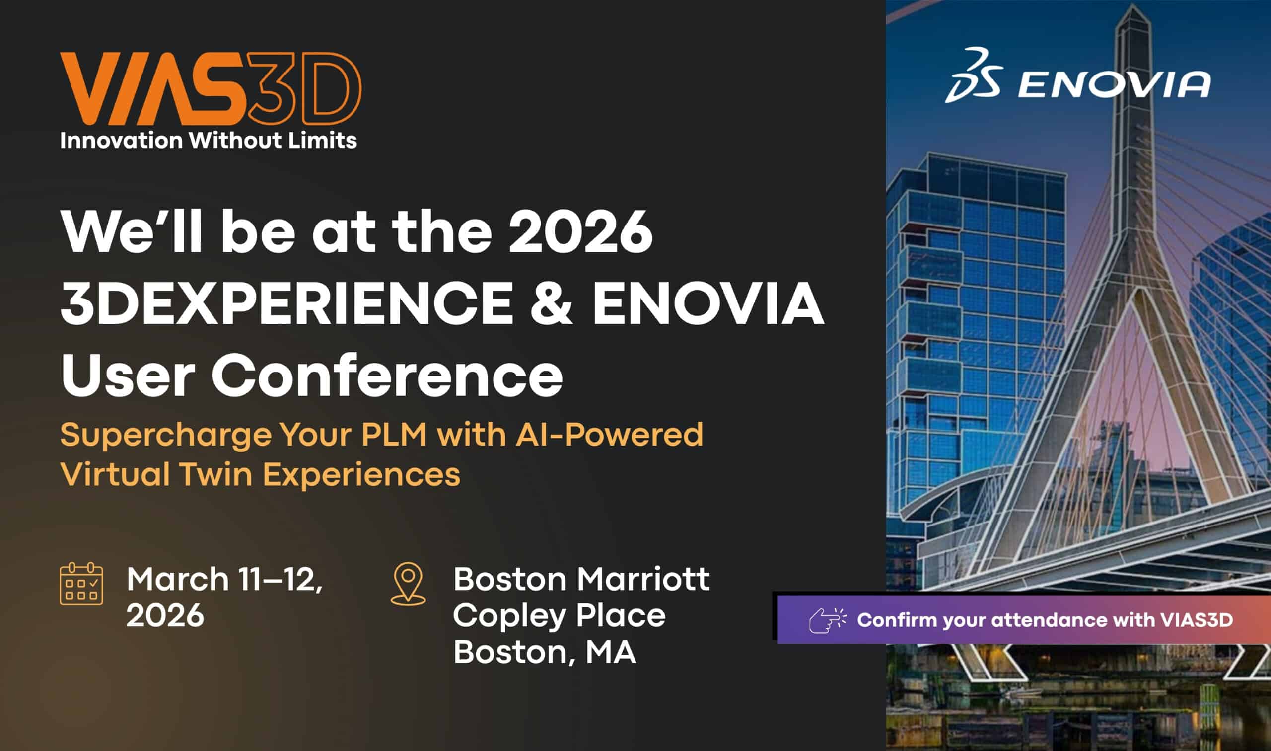 3DEXPERIENCE ENOVIA user conference Boston 2026
