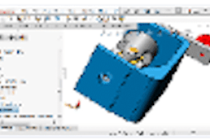A computer screen showing the shape of an object.