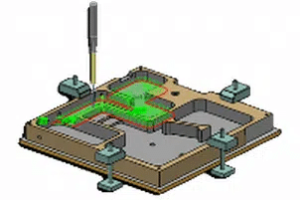 A 3 d image of a computer generated model