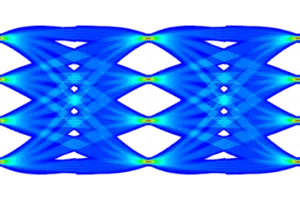 A blue and black picture of some sort.