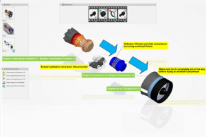 A computer screen with various parts and instructions.