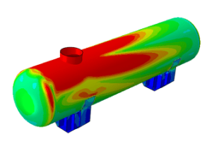 A computer model of the heat exchanger.