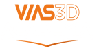 VIAS3D Academia stylized orange and white logo