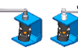 A 3 d image of the different stages of a machine.