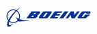 Blue Boeing logo with stylized globe