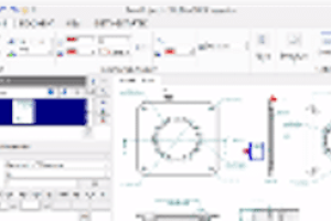 A computer screen with some drawings of a clock.