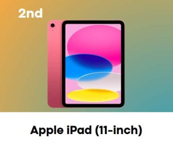 Pink Apple iPad 11-inch tablet